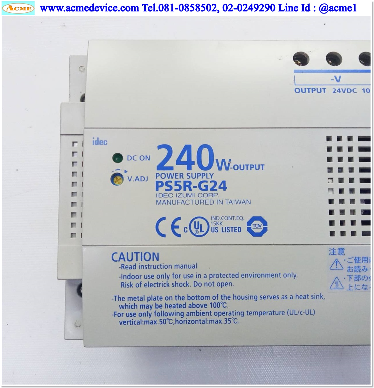 Power Supply Idec รุ่น PS5R-G24, Output 24V, 10A, 240W