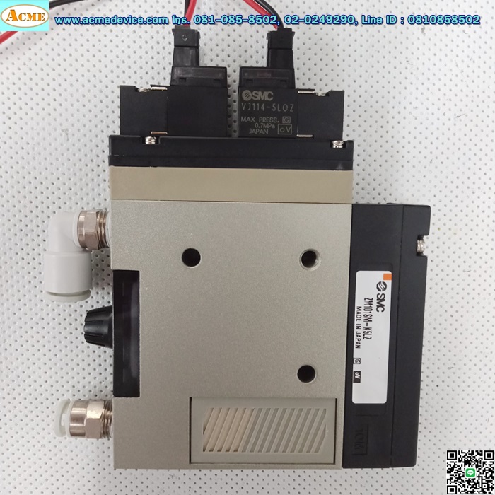 Vacuum Ejector SMC รุ่น ZM101SM-K5LZ + VJ114-5L0Z, 24Vdc