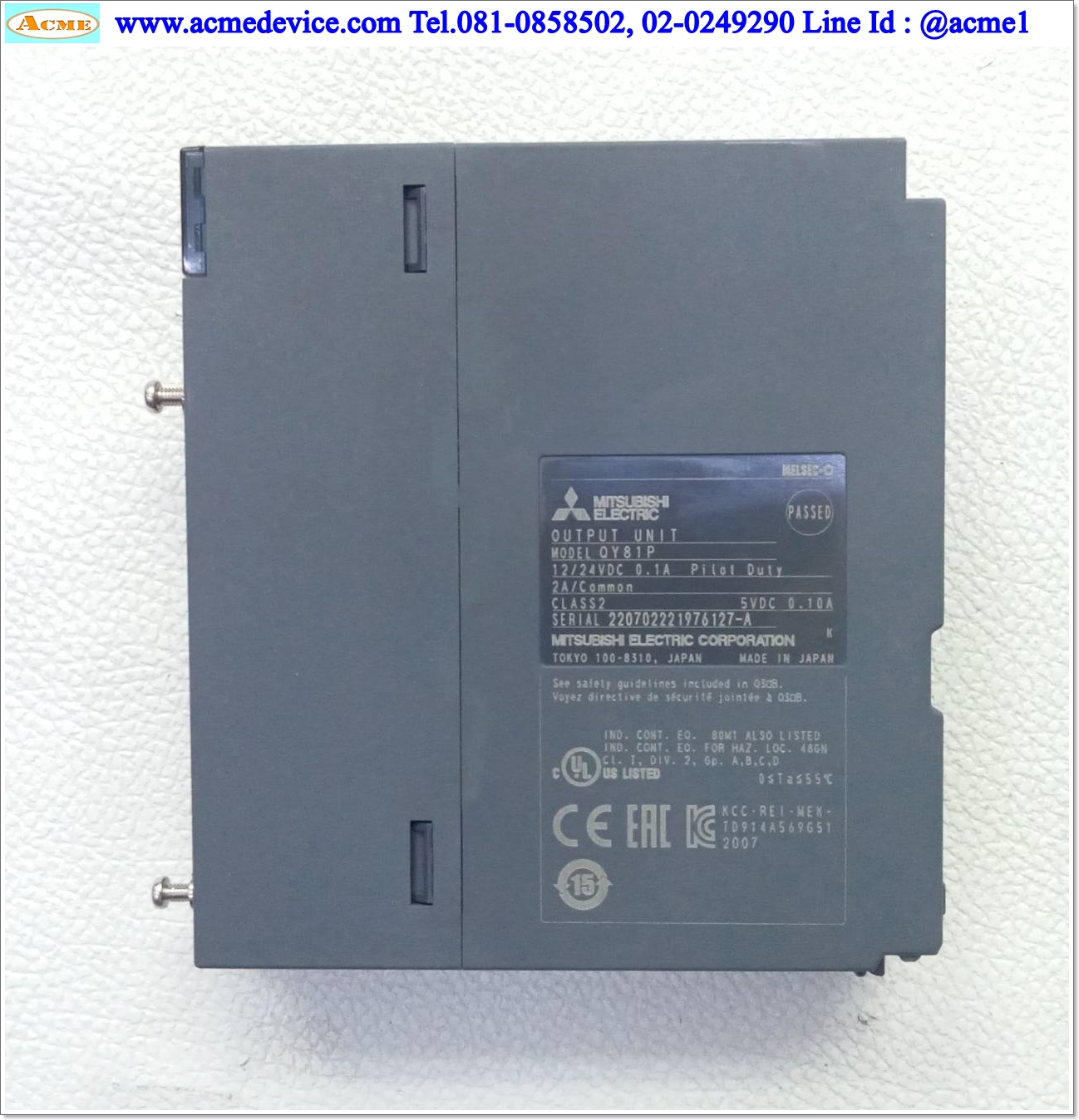 PLC Mitsubishi รุ่น QY81P, Output Unit