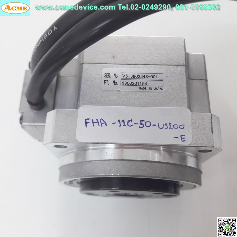 AC Servo Actuator Harmonic รุ่น FHA-11C-50-US200-E, Ratio 1:50, 400,000P/Rev