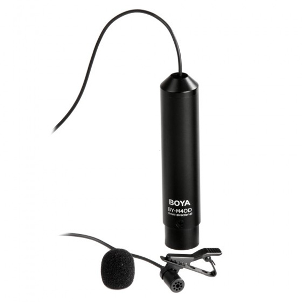Microphone BOYA BY-M40D Omni-directional Lavalier for XLR รับประกันศูนย์ไทย 1 ปี