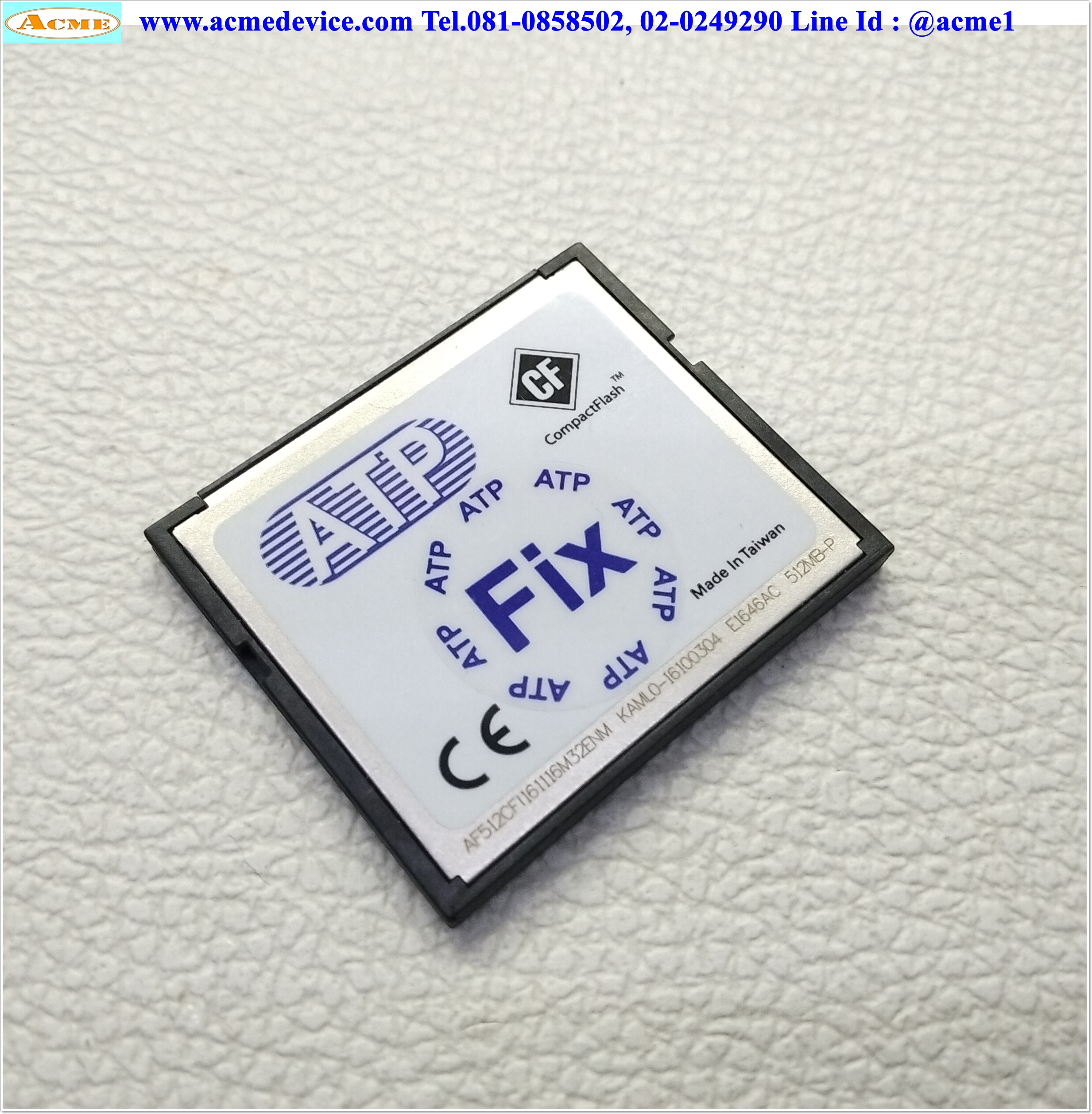 CompactFlash Card ATP รุ่น AF512CFI, 512MB, Industrial Grade