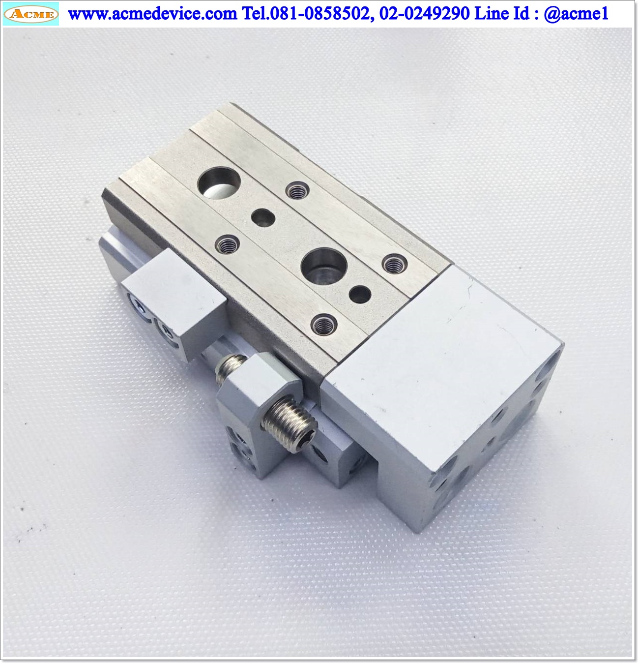 Guided Cylinder SMC รุ่น 13-MXQ12-10AS, Bore 12 mm., Stroke 10 mm.