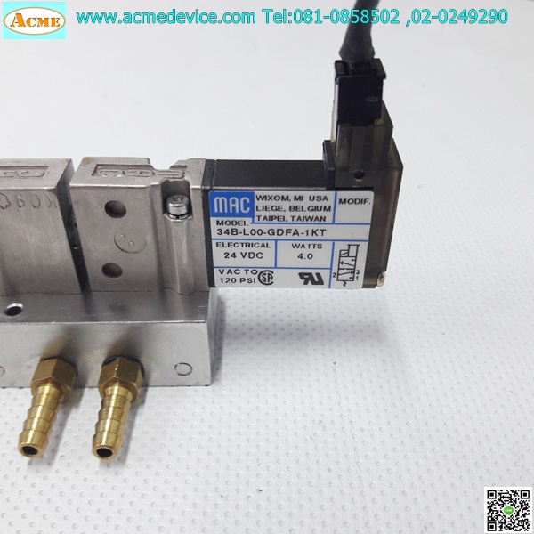 Solenoid Valve MAC รุ่น 34B-L00-GDFA-1KT