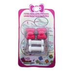 ตัวล็อคกันสายชาร์จขาด/หัก รูปโบว์ (สีขาว)