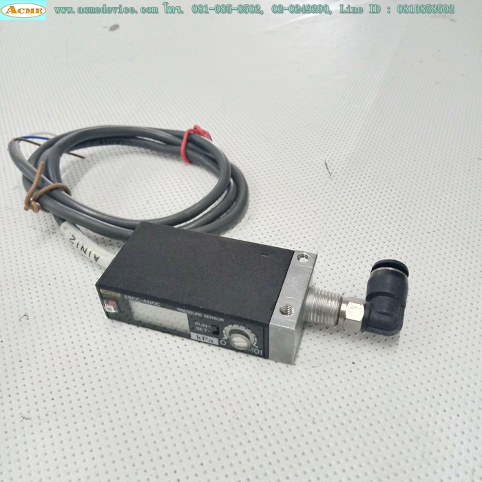 Vacuum Omron รุ่น E8CC-AN0C, 0 to –101kPa, NPN, Analog out 1-5V