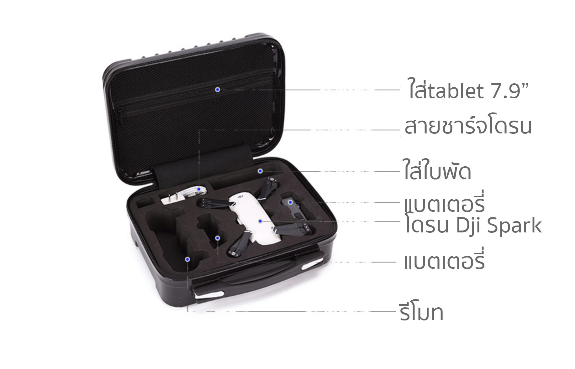 กระเป๋าสำหรับใส่โดรน รุ่น TD292212 สำหรับ DJI SPARK Combo set ราคาถูก