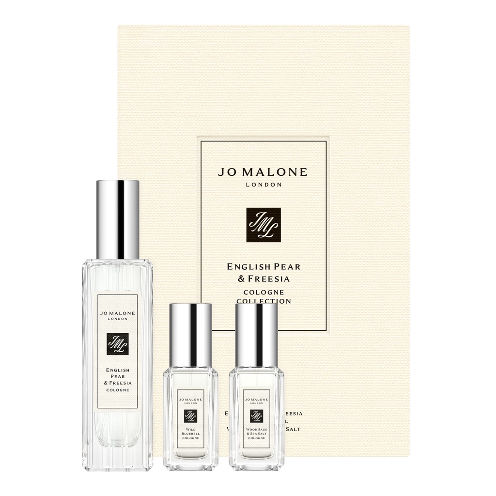 น้ำหอมโจมาโลน Jo Malone Gift Set English Pear 30ml + Woodsage 9ml+ Wild Bluebell 9ml