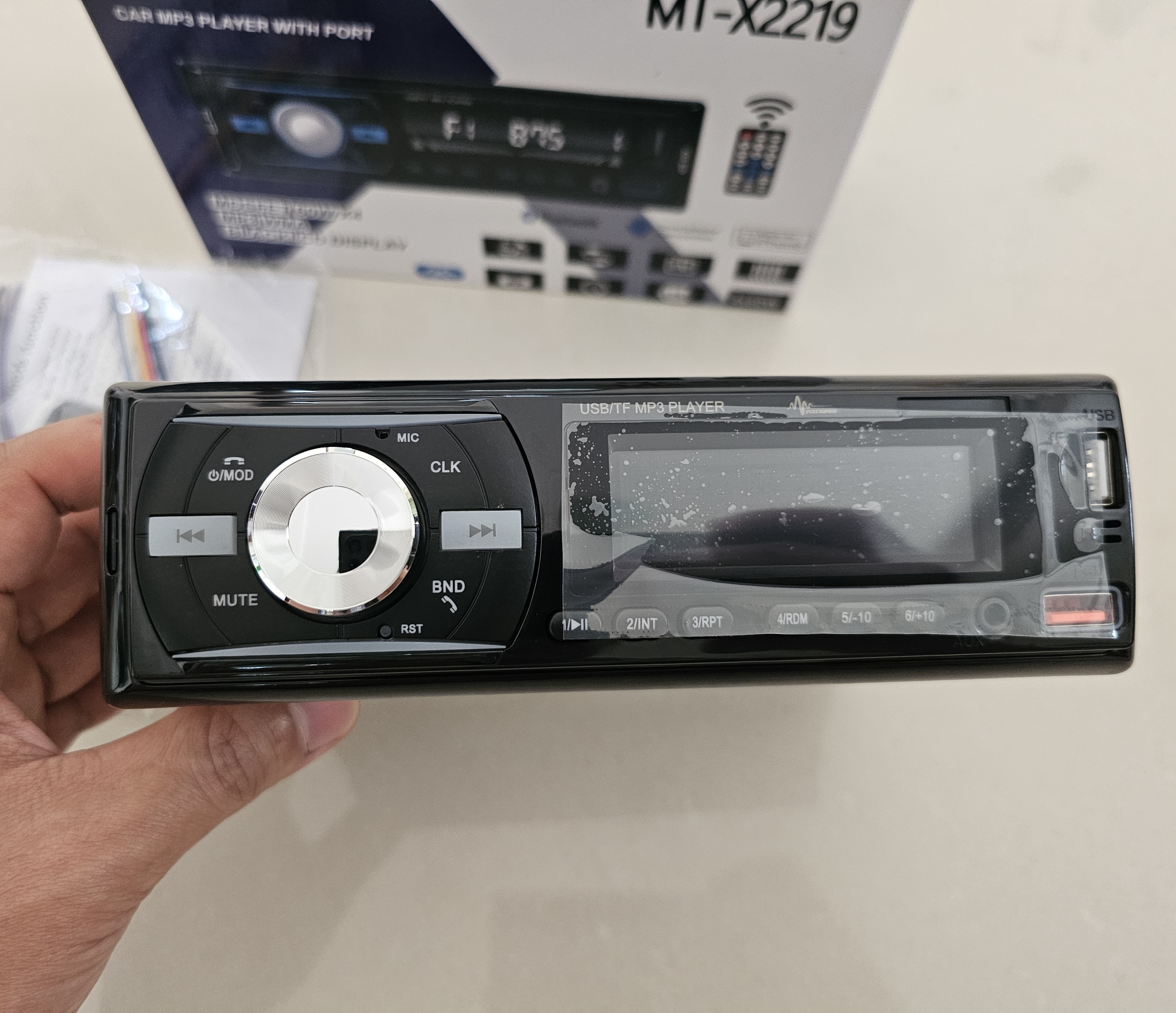 เครื่องเล่น 1DIN USB/Bluetooth/FM 60Wx4