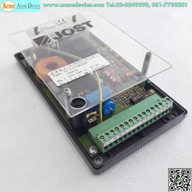Power Supply JOST รุ่น TK3/230E000-50K10, Max output current 5A, Target value input 0/4-20mA, 0-10V