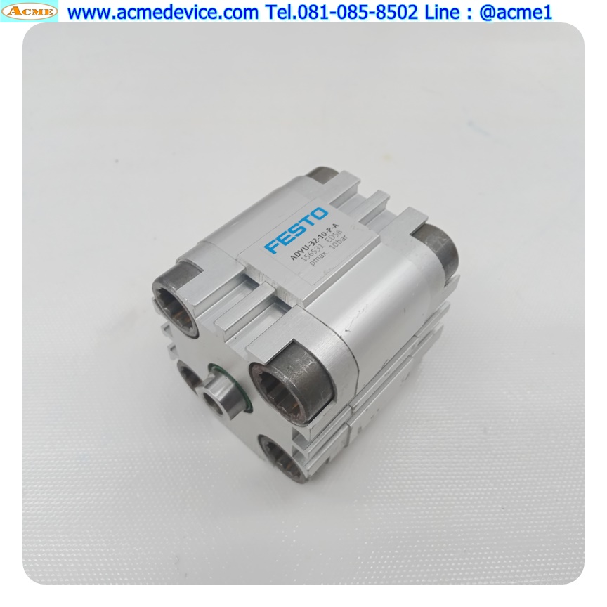Air Cylinder Festo รุ่น ADVU-32-10-P-A, Bore 32 mm.. Stroke 10 mm.