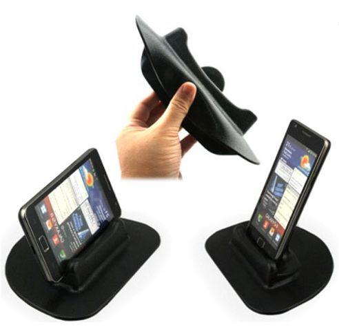 ที่วางยึดมือถือในรถ SmartStand ซิลิโคนแท้ (สีดำ)