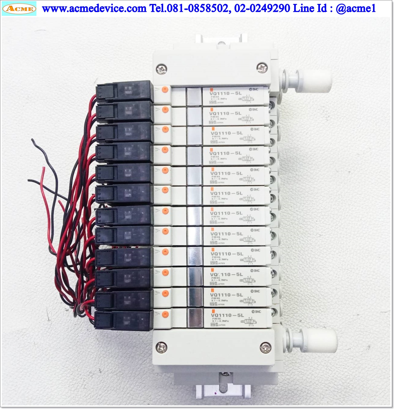 Solenoid Valve SMC รุ่น VQ1110-5L (12), 5/2, 1 คอยล์