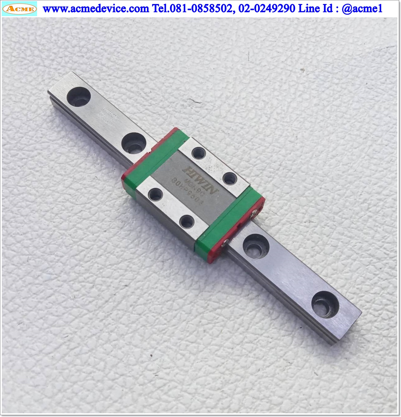 Linear Block and Rail Hiwin รุ่น MGN9C, รางสไลด์ขนาด 9 mm. x 95 mm.