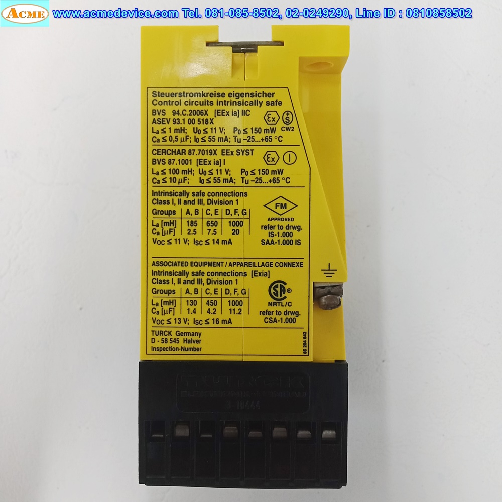 Safety Relay Turck รุ่น MS41-42Ex0-R