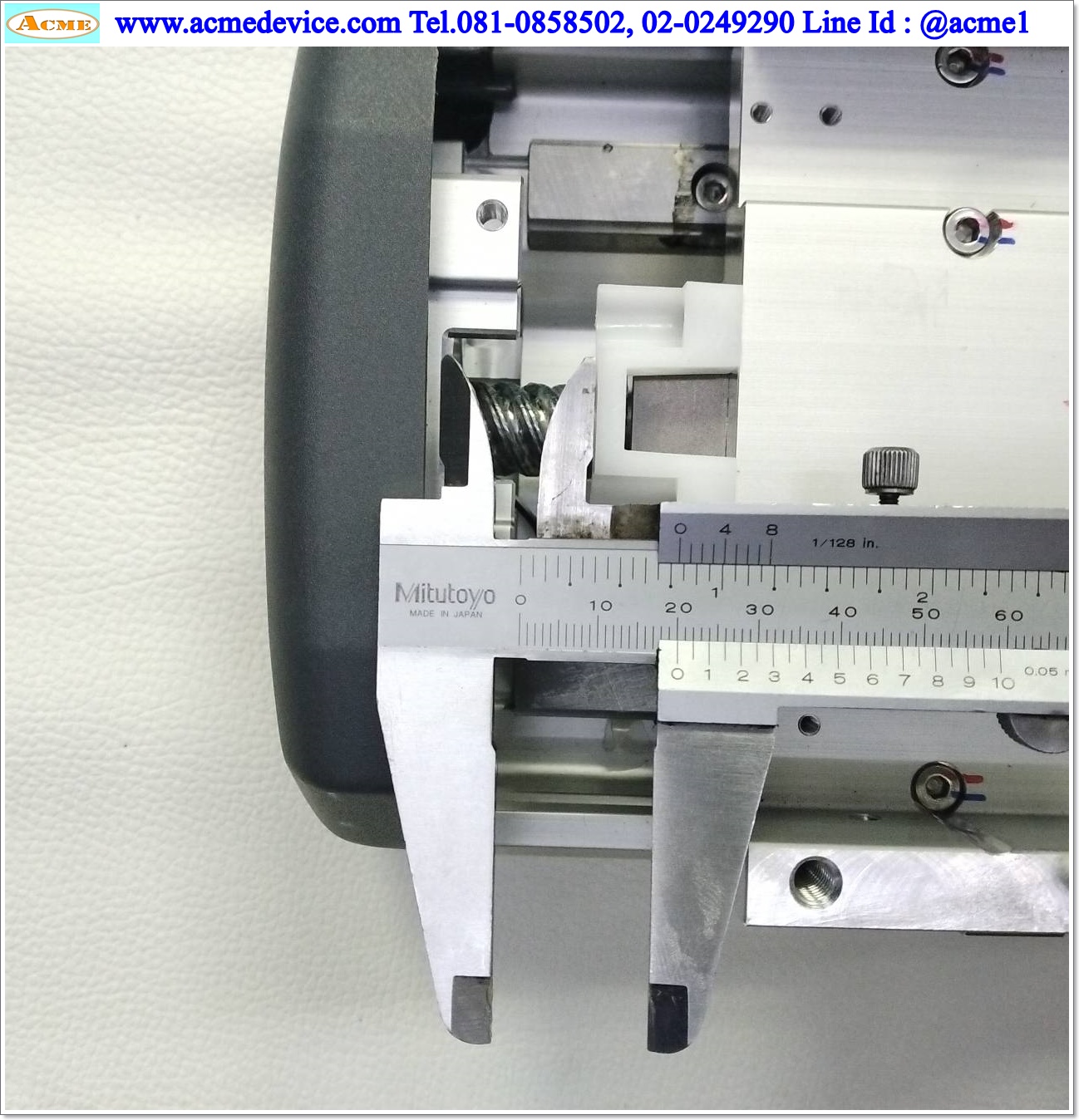 แกนสำเร็จรูป Ball Screw Toyo รุ่น ETH13-L20-350-BM-M20-C4-P, ขนาด 135 x 560 mm., แกนโต 15 mm., Stroke 350 mm., Pit 20 mm.