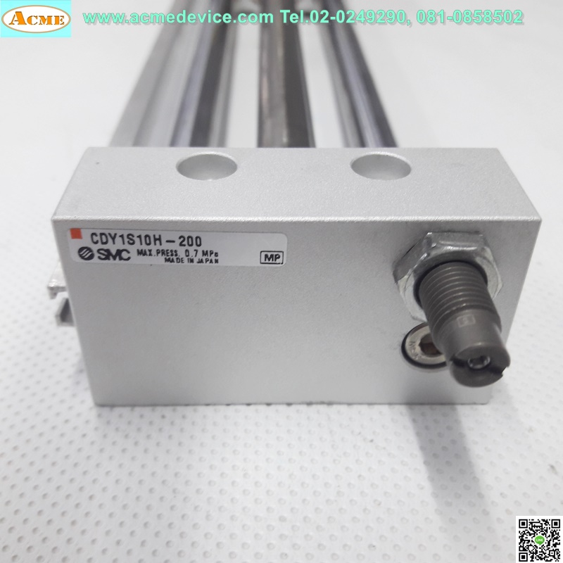 Rodless Cylinder SMC รุ่น CDY1S10H-200, bore 10 mm., stroke 200 mm.