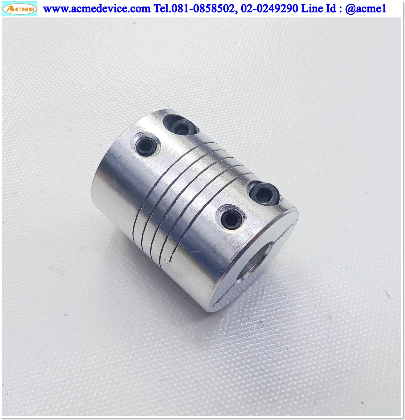 Coupling Aluminum ขนาด ID 12/12mm, OD 32mm, L 40mm