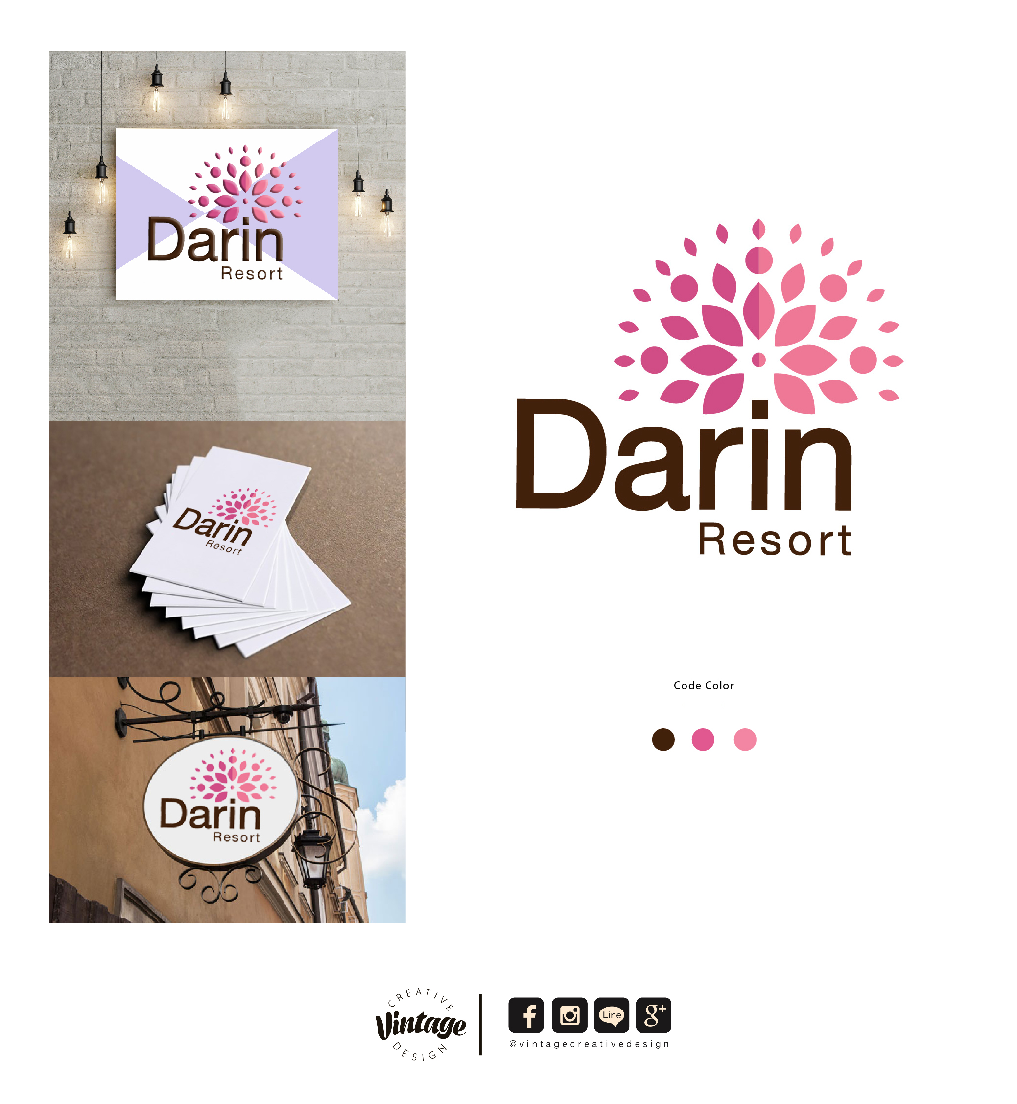 ออกแบบโลโก้ Darin Resort รีสอร์ท