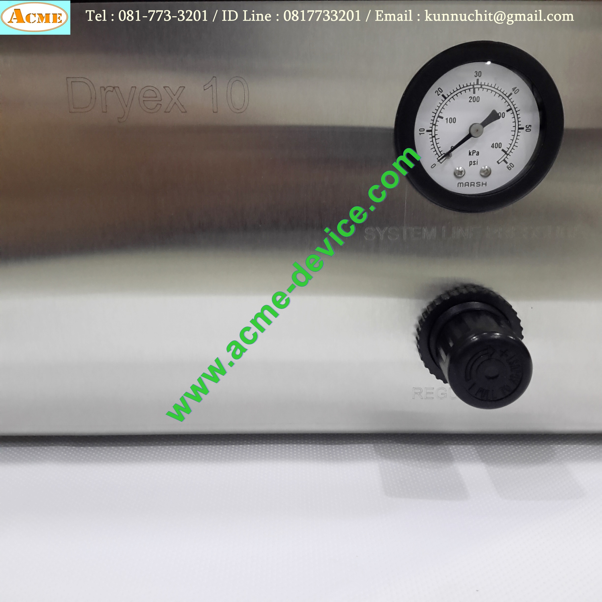 Dryex 10 Gas Dryer Overall dimesion Terra Universal รุ่น 9082-01 (ใหม่ไม่มีกล่อง)