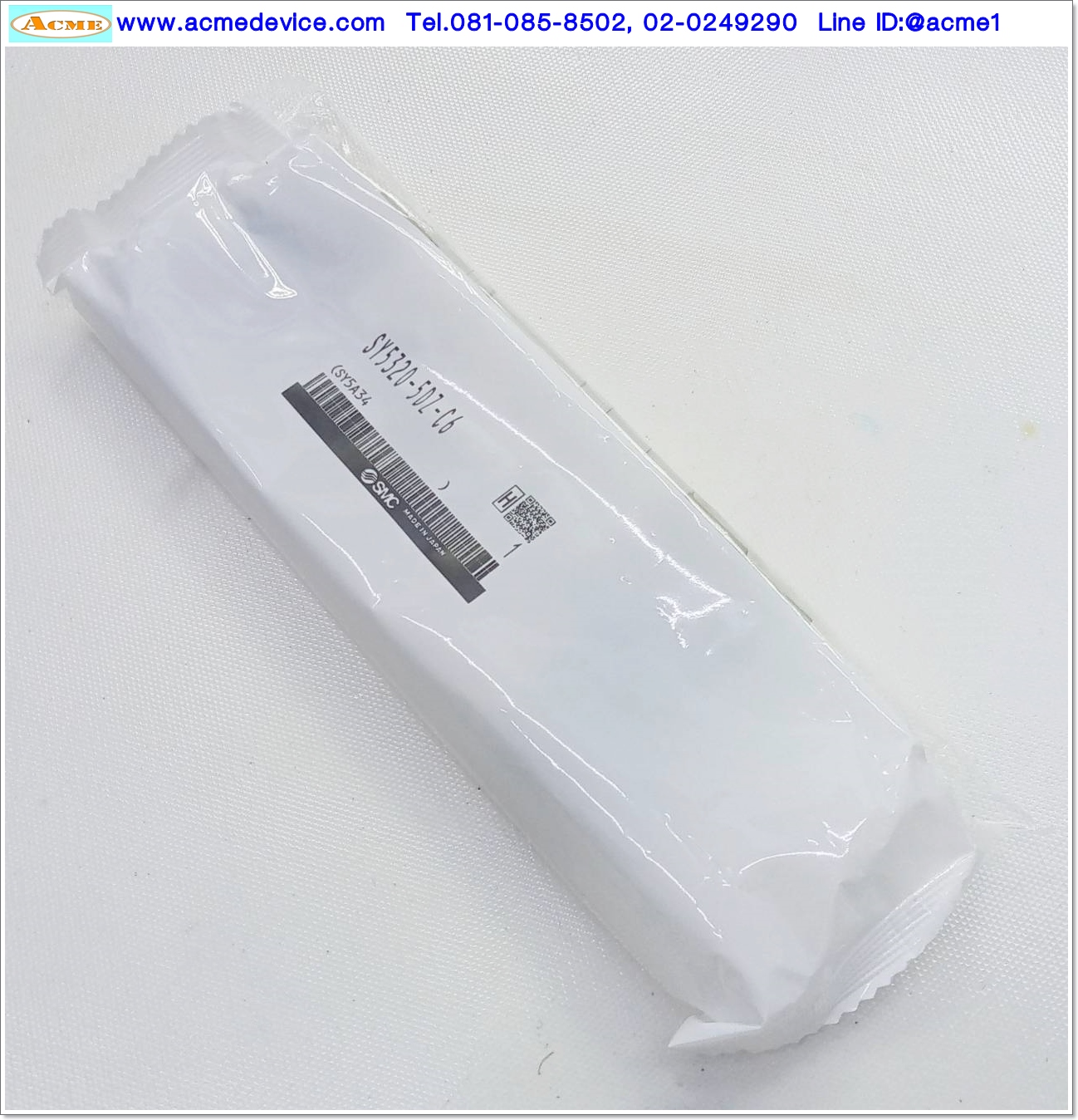 Solenoid Valve SMC รุ่น SY5320-5DZ-C6, 5/3, 3-position closed center, coil 24Vdc