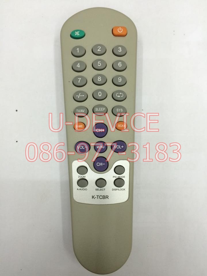 รีโมท ทีวีจีน รุ่นK-TCBR