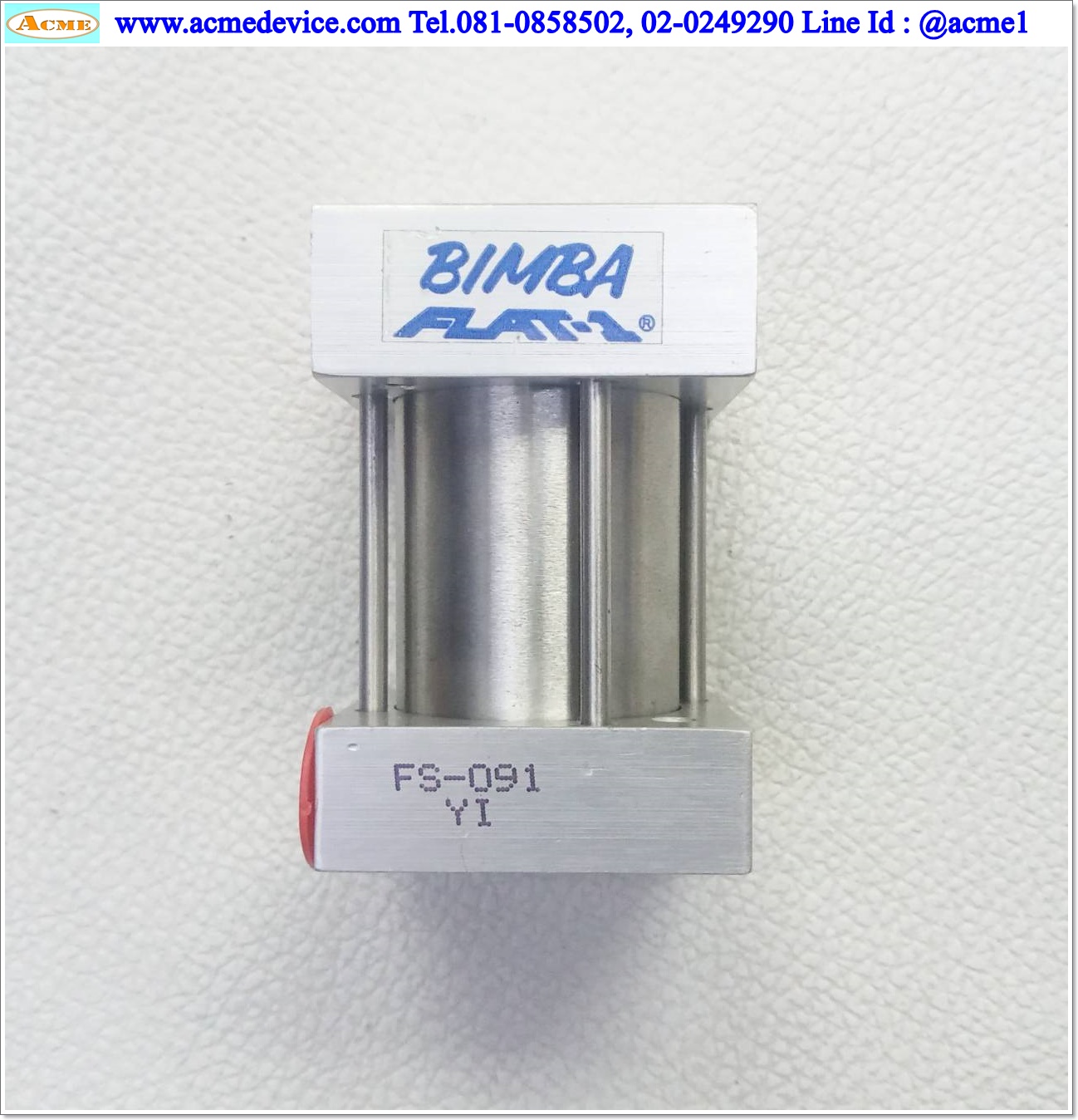 Flat Cylinder Bimba รุ่น FS-091YI, Bore 1-1/16", Stroke 1"