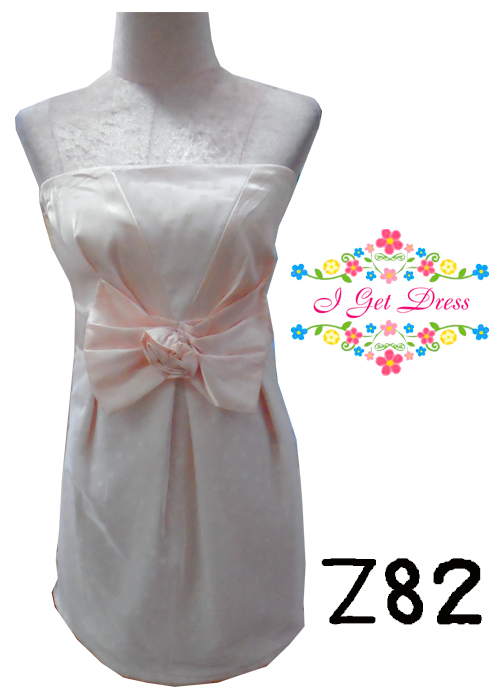 ราตรีสั้นเกาะอกสีชมพูโอโรส(ฟรีไซส์)