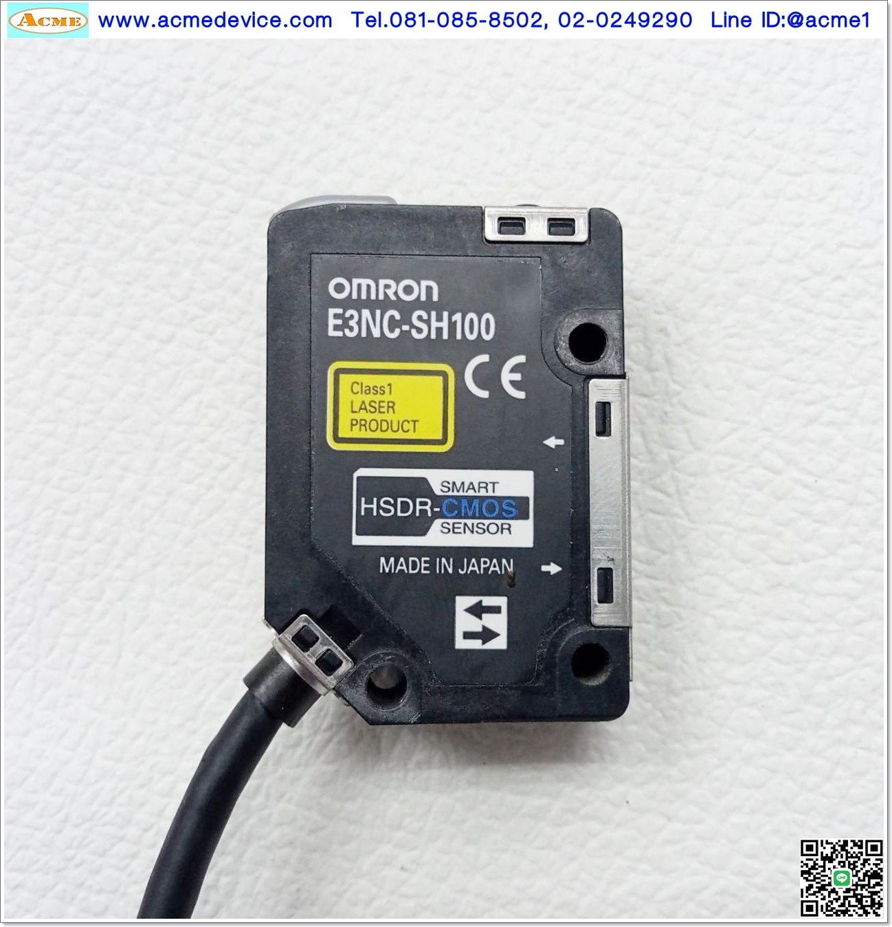 Photoelectric Sensors Omron รุ่น E3NC-SA21 + E3NC-SH100, ระยะ 35-100 mm., NPN