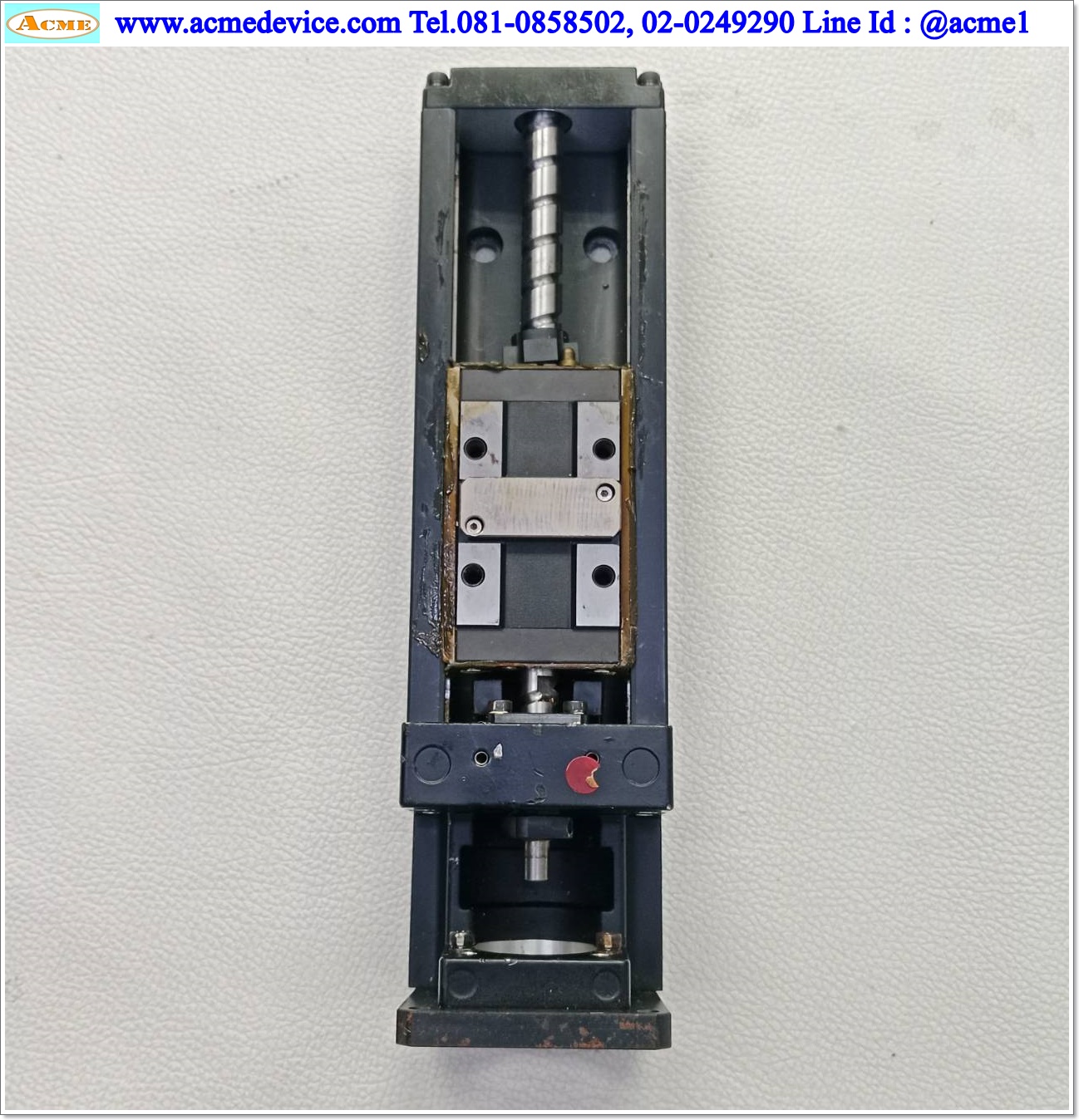 แกนสําเร็จรูป Ball Screw THK รุ่น KR33, ขนาด 60 x 225 mm, แกนโต 10, Pit 10mm, Stroke 60 mm, (หน้าแปลน 49 mm.)