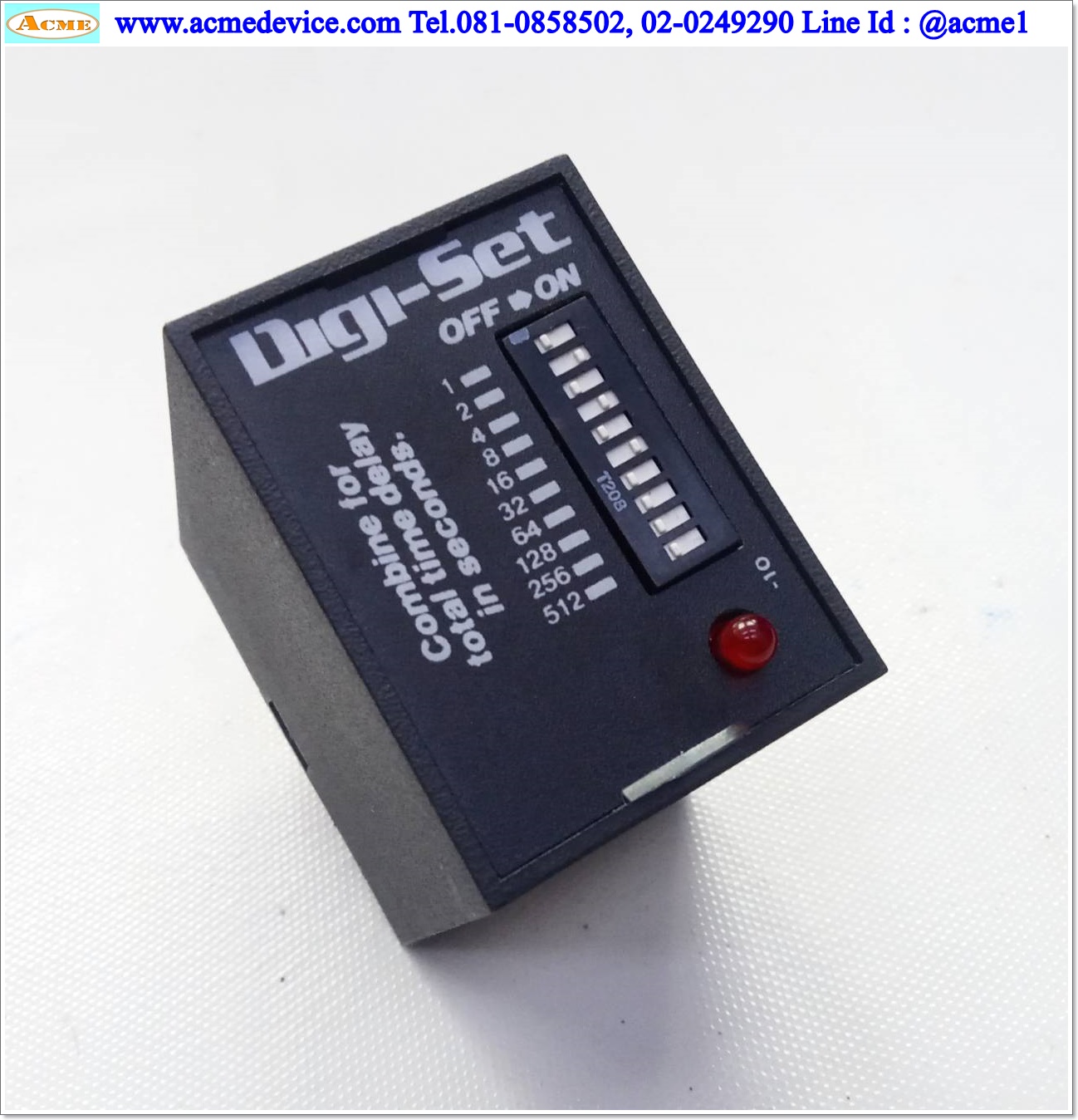 Timer SSAC รุ่น TDM120AL, 1-1023 Sec, 120VAC, 8 PIN