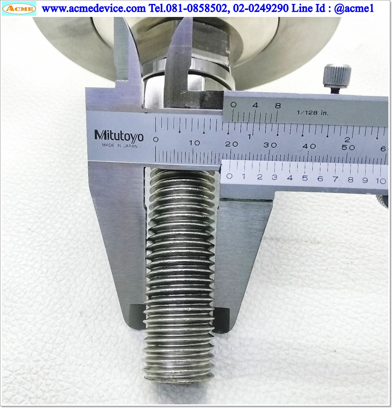 ขาฉิ่ง ขนาดฝา 100 mm., M20 x 140 mm., L 86 mm., Pit 4 mm.