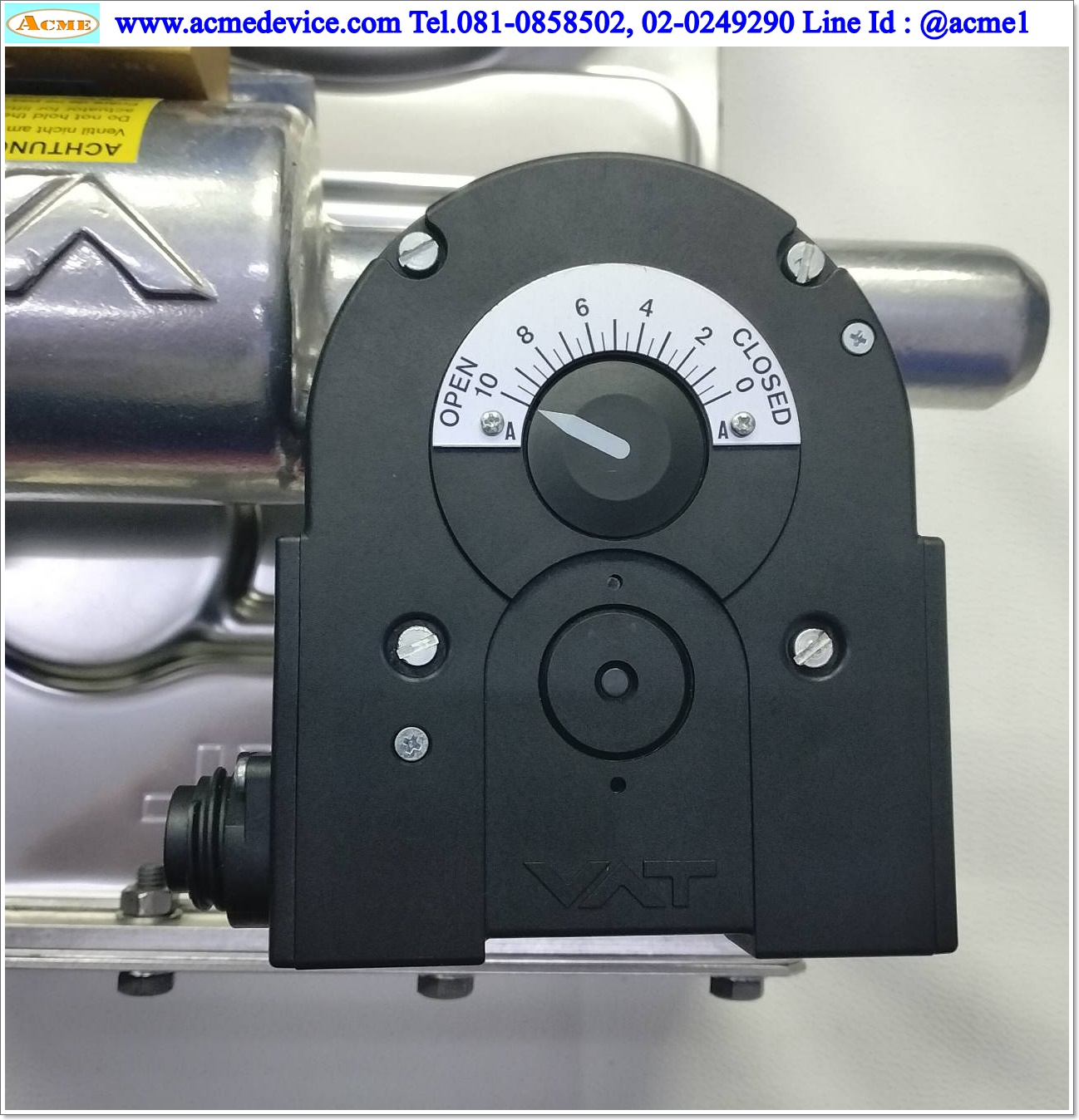 HV Gate Valve VAT รุ่น 14044-PE44, Conductance 5,150 L/s, Compressed air 4-7 Bar ( 58-102 psi)