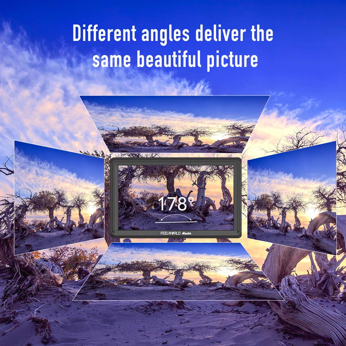 Feelworld Master MA6P DSLR Monitor with 4K HDMI 8.4V DC in/Out, 5.5 Inch Camera Field Monitor Full HD รับประกันศูนย์ไทย 1 ปี