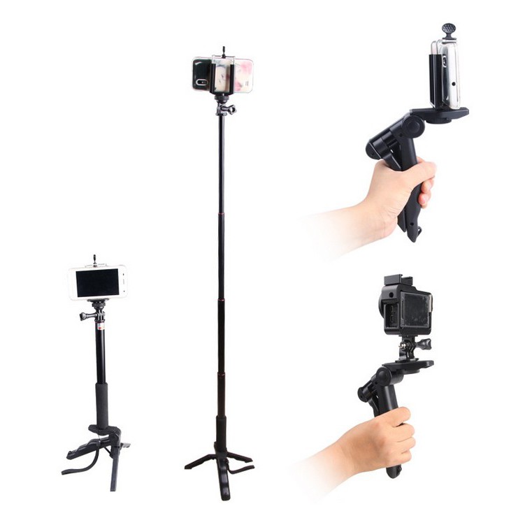 Tripod(ขาตั้ง3ขา)พร้อมมือจับในตัว ใช้กับกล้องxiaomi gopro sjcam
