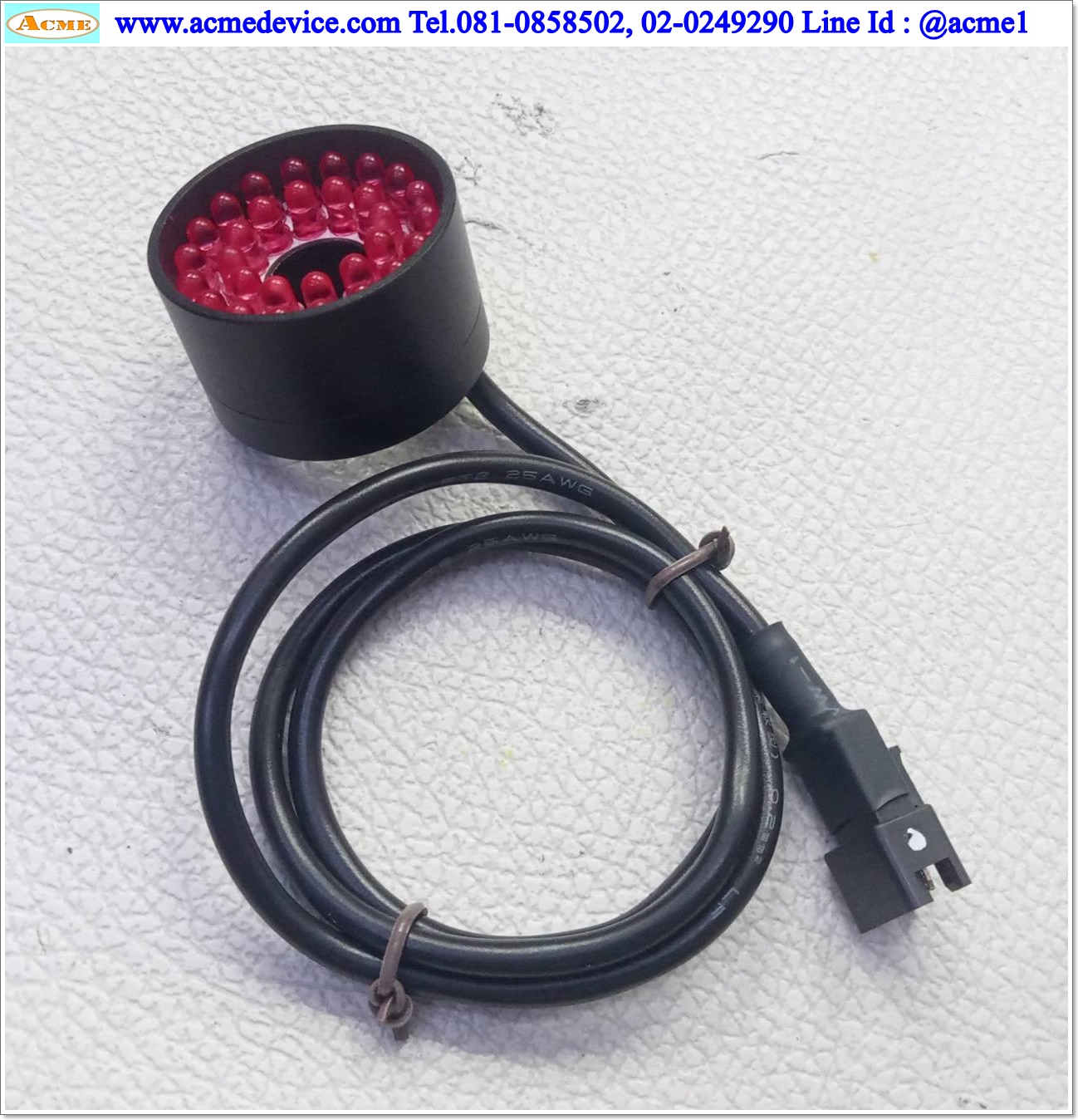 Lighting สีแดง Dia 30 mm.