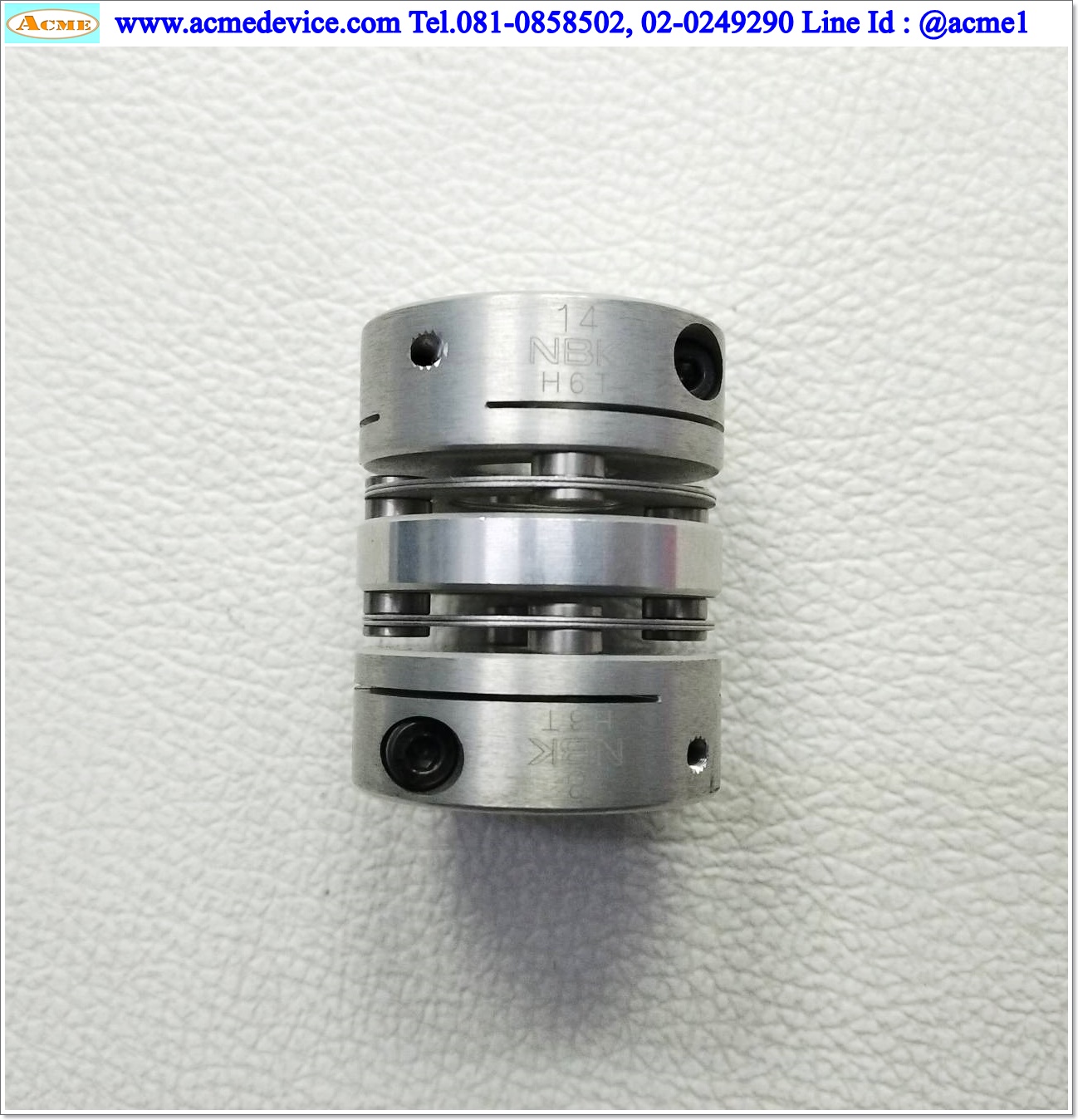 Coupling NBK ขนาด ID 8/14mm, OD 32mm, L 40mm