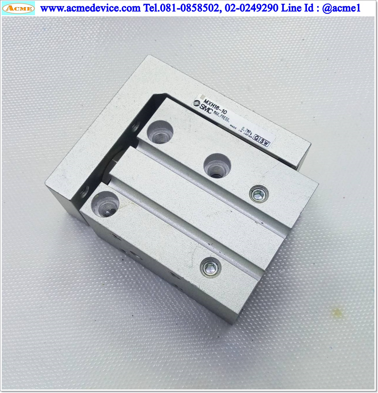 Air Cylinder SMC รุ่น MXH16-10, Bore 16 mm., Stroke 10 mm.