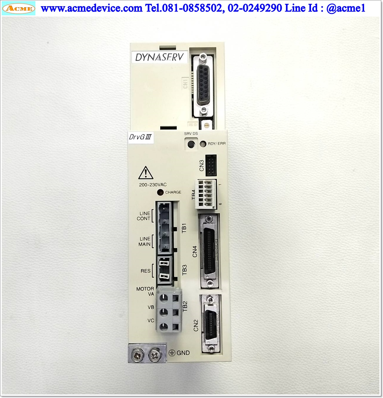 Direct Drive Servo Yokogawa รุ่น UD1CG3 & Motor DM1C-004F, 4 N.m, 200-230VAC