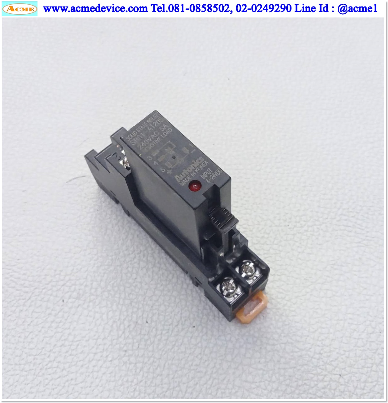 Solid state relay Autonics รุ่น SRS1-A1205, Input 4 to 24Vdc, Output 240Vac, 5A