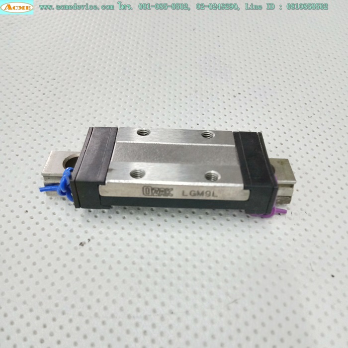 Linear Block and Rail OZAK รุ่น LGM9L, รางสไลด์ขนาด 9 mm x 55 mm