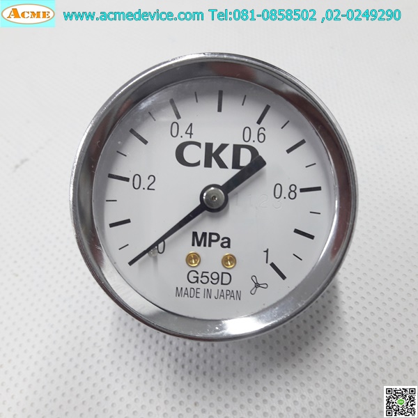 Pressure Gauge CKD รุ่น G59D, 0 to 1MPa