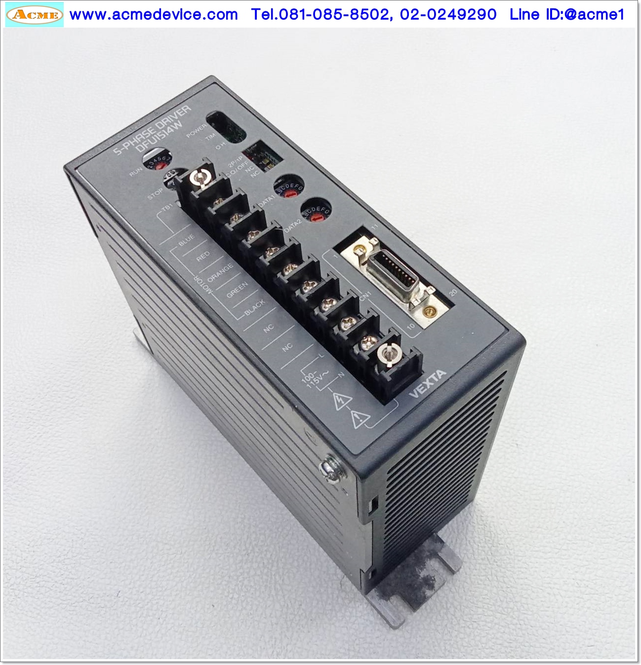 Stepping Driver VEXTA รุ่น DFU1514W-A2, 5 Phase, 100-115V, 5 Phase, 1.4A