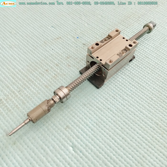 Ball Screw ขนาดเพลา 10 mm.x 280 mm., Stroke 135 mm., Pit 12 mm