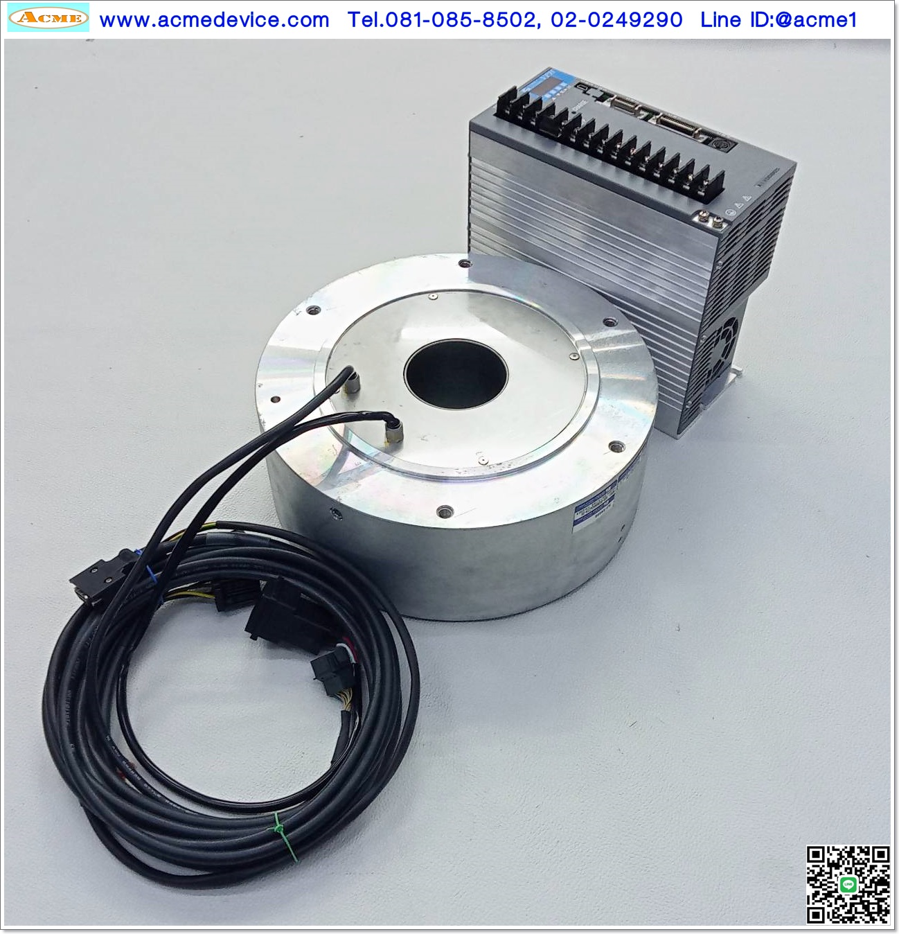 Direct Drive Servo CKD NIKKI DENSO รุ่น NCR-HA2152A-A-000 & Motor NMR-STFJA2A-152A, 10A,1507W, 80Nm