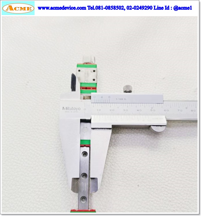 Linear Block and Rail Hiwin รุ่น MGN7, รางสไลด์ขนาด 7 mm. x 198 mm. ( 6 Block )