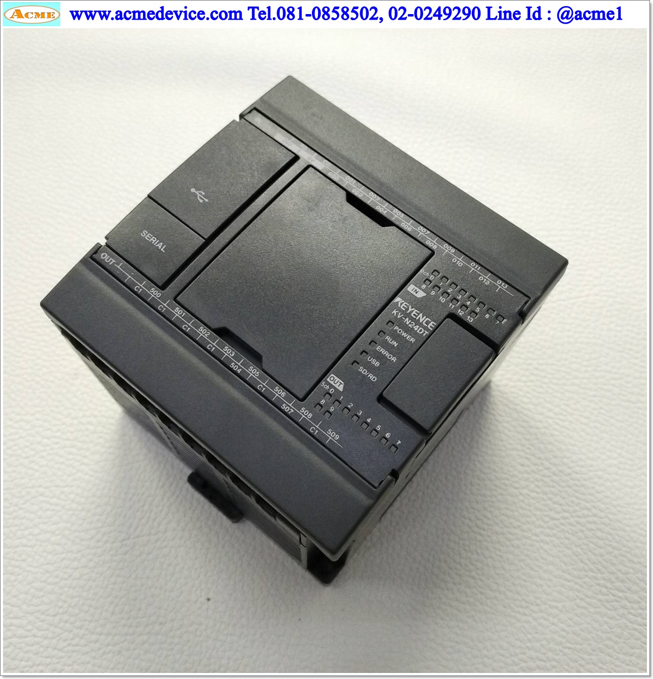 PLC Keyence รุ่น KV-N24DT, Power Input 24Vdc, Transistor Output, CPU Module