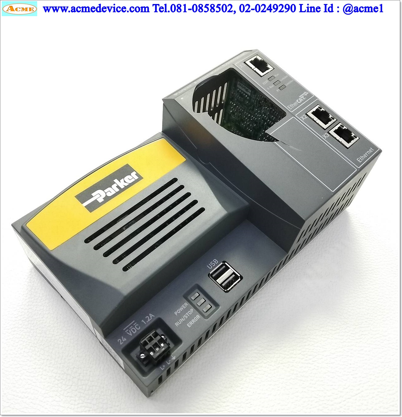 Automation Controller Parker รุ่น PAC320-C E21-3A, Windown Embedded Compact7 (มีตำหนิ)