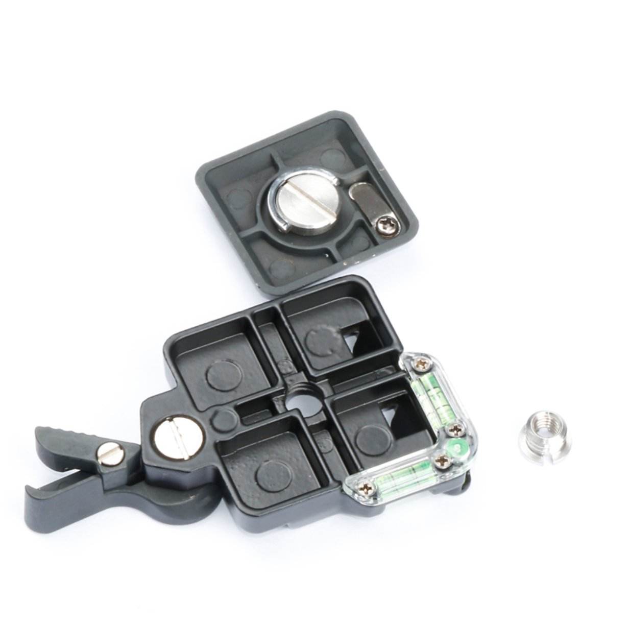 QR-40 Quick Release Plate มีระดับน้ำ สำหรับใส่กันสั่น กิมบอล ขาตั้งกล้อง