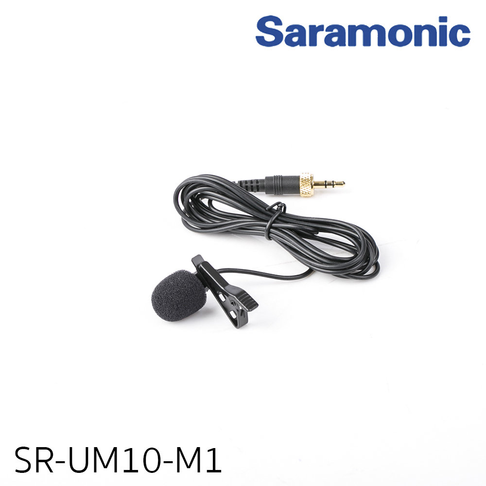 Saramonic SR-UM10-M1 Replacement Lavalier Microphone with Locking 3.5mm Male for Saramonic UwMic9, UwMic10, Uwic10TH, UwMic11TH, VmicLink5, UwMic15, etc รับประกันศูนย์ไทย 1 ปี